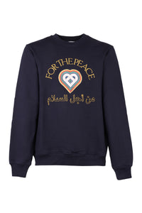 Cotton crew-neck sweatshirt